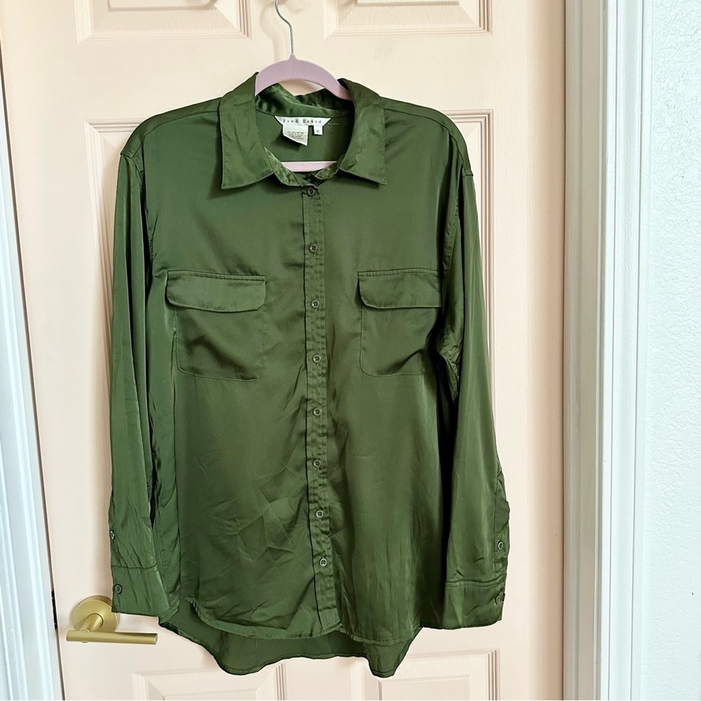Green Fred David button up